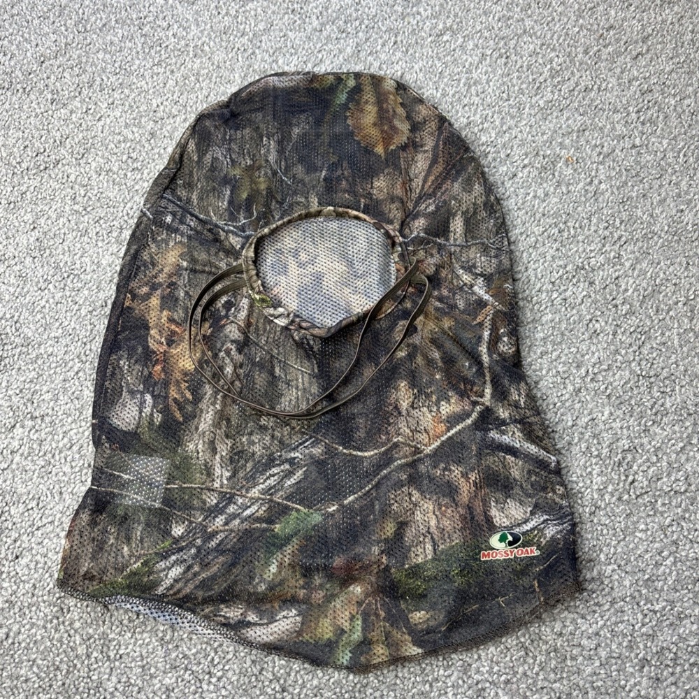 Mossy Oak Hunting Face Mask Unisex One Size Camo Mesh Balaclava Breathable